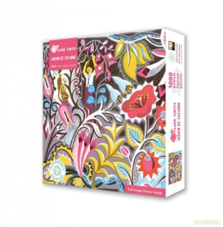 Adult Sustainable Jigsaw Puzzle Clare Curtis: Jardin de Suzanne: 1000-Pieces. Ethical, Sustainable, Earth-Friendly - Flame Tree Studio [PUZZLE]