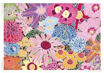 Adult Sustainable Jigsaw Puzzle Kate Heiss: Abundant Floral: 1000-Pieces. Ethical, Sustainable, Earth-Friendly - Flame Tree Studio [PUZZLE]