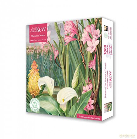 Adult Sustainable Jigsaw Puzzle Kew Gardens: Marianne North: Beauties of the Swamps at Tulbagh: 1000-Pieces. Ethical, Sustainable, Earth-Friendly - Flame Tree Studio [PUZZLE]