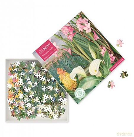 Adult Sustainable Jigsaw Puzzle Kew Gardens: Marianne North: Beauties of the Swamps at Tulbagh: 1000-Pieces. Ethical, Sustainable, Earth-Friendly - Flame Tree Studio [PUZZLE]