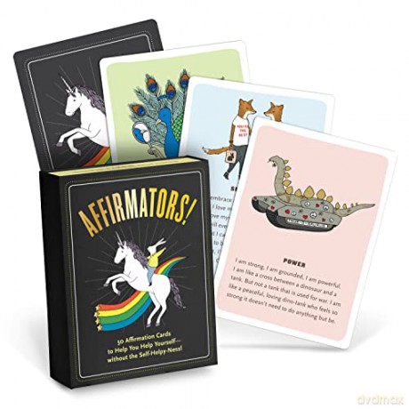 Affirmators! 50 Affirmation Cards Deck to Help You Help Yourself - Without the Self-Helpy-Ness!: 50 Affirmative Cards to Help You Help Yourself - without the Self-Helpy-Ness! - Knock Knock [KSIĄŻKA]