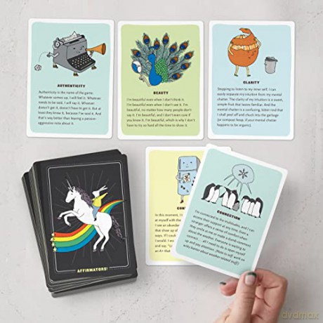 Affirmators! 50 Affirmation Cards Deck to Help You Help Yourself - Without the Self-Helpy-Ness!: 50 Affirmative Cards to Help You Help Yourself - without the Self-Helpy-Ness! - Knock Knock [KSIĄŻKA]