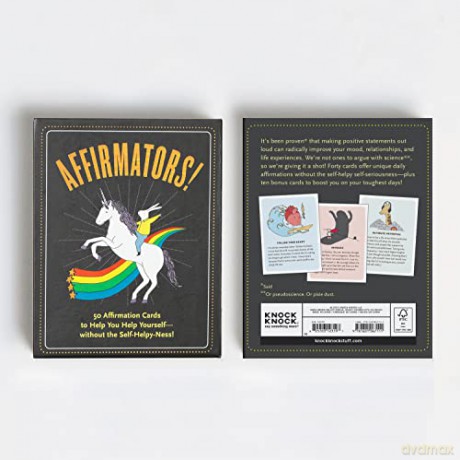 Affirmators! 50 Affirmation Cards Deck to Help You Help Yourself - Without the Self-Helpy-Ness!: 50 Affirmative Cards to Help You Help Yourself - without the Self-Helpy-Ness! - Knock Knock [KSIĄŻKA]