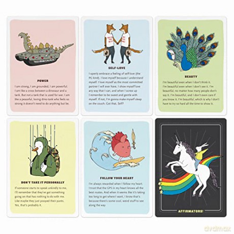 Affirmators! 50 Affirmation Cards Deck to Help You Help Yourself - Without the Self-Helpy-Ness!: 50 Affirmative Cards to Help You Help Yourself - without the Self-Helpy-Ness! - Knock Knock [KSIĄŻKA]