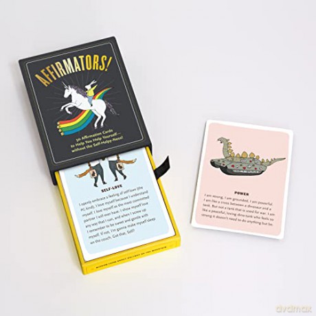 Affirmators! 50 Affirmation Cards Deck to Help You Help Yourself - Without the Self-Helpy-Ness!: 50 Affirmative Cards to Help You Help Yourself - without the Self-Helpy-Ness! - Knock Knock [KSIĄŻKA]