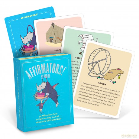 Affirmators! at Work: 50 Affirmation Cards to Help You Help Yourself - without the Self-Helpy-Ness! - Knock Knock [KSIĄŻKA]