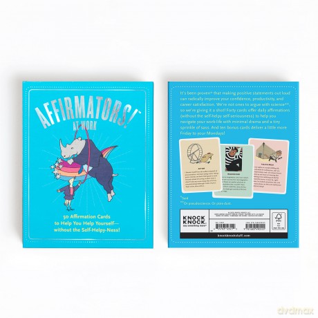 Affirmators! at Work: 50 Affirmation Cards to Help You Help Yourself - without the Self-Helpy-Ness! - Knock Knock [KSIĄŻKA]