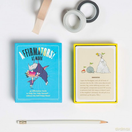 Affirmators! at Work: 50 Affirmation Cards to Help You Help Yourself - without the Self-Helpy-Ness! - Knock Knock [KSIĄŻKA]