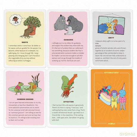 Affirmators! Family Deck: 50 Affirmation Cards on Kin of All Kinds - Without the Self-Helpy-Ness! - Suzi Barrett [KSIĄŻKA]