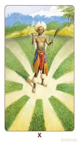 African American Tarot - Mini Tarot: 78 full colour tarot cards and instructions - Jamal R. [KSIĄŻKA]