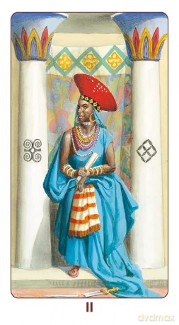 African American Tarot - Mini Tarot: 78 full colour tarot cards and instructions - Jamal R. [KSIĄŻKA]