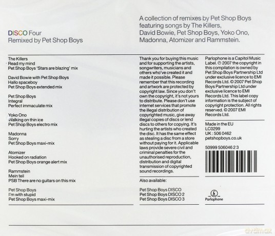 Pet Shop Boys: Disco 4 [CD]