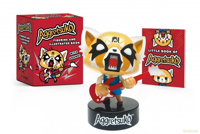 Aggretsuko Figurine and Illustrated Book: With Sound! (Rp Minis) - Sanrio Sanrio [KOMIKS]