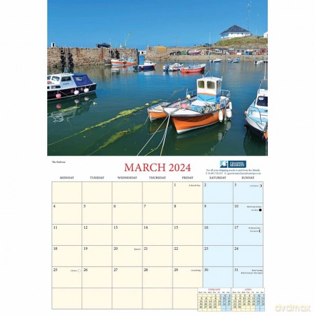 Alderney A4 Calendar - 2024 - Chris Andrews [KALENDARZ]
