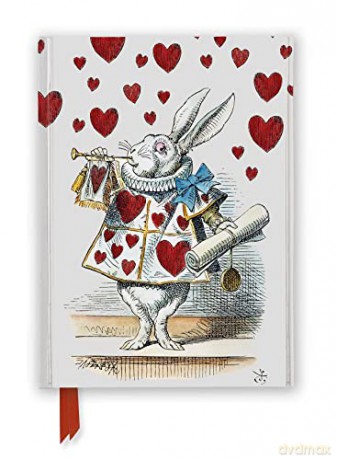Alice in Wonderland: White Rabbit (Foiled Journal) (Flame Tree Notebooks) - Flame Tree Studio [KALENDARZ]