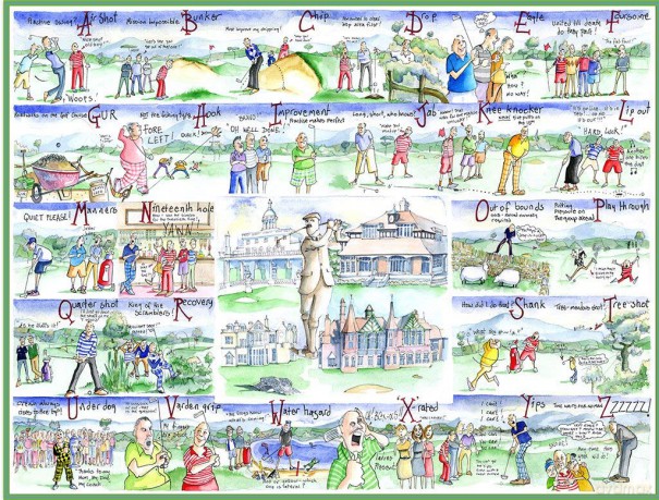 All Jigsaw Puzzles - Golf By Tim Bulmer - 1000 Piece Puzzle For Adults, Large Puzzle 66cm X 50cm In Size. Challenging To Complete But Fun And Humorous [PUZZLE]