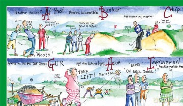 All Jigsaw Puzzles - Golf By Tim Bulmer - 1000 Piece Puzzle For Adults, Large Puzzle 66cm X 50cm In Size. Challenging To Complete But Fun And Humorous [PUZZLE]