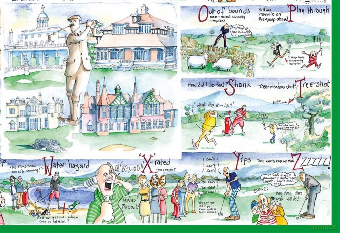 All Jigsaw Puzzles - Golf By Tim Bulmer - 1000 Piece Puzzle For Adults, Large Puzzle 66cm X 50cm In Size. Challenging To Complete But Fun And Humorous [PUZZLE]