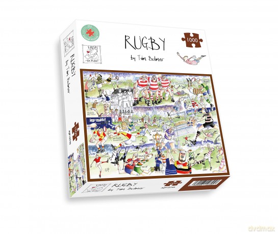 All Jigsaw Puzzles - Rugby By Tim Bulmer - 1000 Piece Puzzle For Adults, Large Puzzle 66cm X 50cm In Size. Challenging To Complete But Fun And Humorous [PUZZLE]