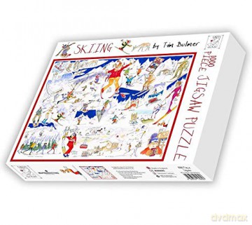 All Jigsaw Puzzles - Skiing By Tim Bulmer - 1000 Piece Puzzle For Adults, Large Puzzle 66cm X 50cm In Size. Challenging To Complete But Fun And Humorous [PUZZLE]