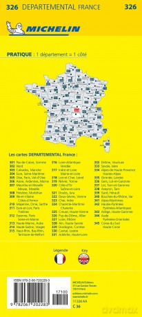 Allier Puy-de-De - Michelin Local Map 326 - Michelin [KSIĄŻKA]