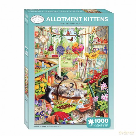 Allotment Kittens 1000 Piece Jigsaw [PUZZLE]