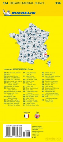 Alpes-de-Haute-Provence, Hautes-Alpes - Michelin Local Map 334: Map - Michelin [KSIĄŻKA]