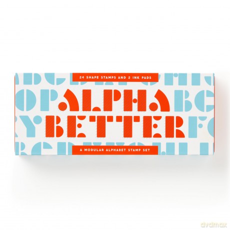 Alpha Better Stamp Set: A Modular Alphabet Stamp Set - Brass Monkey [KALENDARZ]