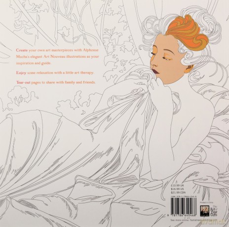 Alphonse Mucha (Art Colouring Book): Make Your Own Art Masterpiece (Colouring Books) - David Jones [KSIĄŻKA]