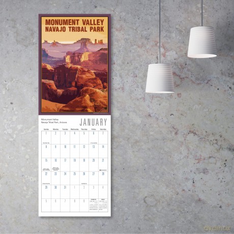 American Grandeur September 2022-December 2023 Calendar: Our National Parks (WALL 16 MONTH) [KALENDARZ]