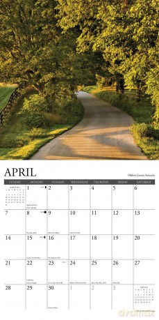 America's Backroads 2024 12 X 12 Wall Calendar - Willow Creek Press [KALENDARZ]