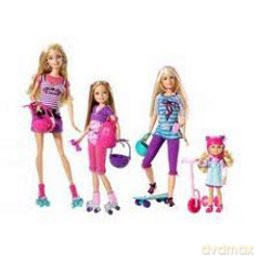 MATTEL Barbie Lalka I Siostry Dwupak [ZABAWKA]