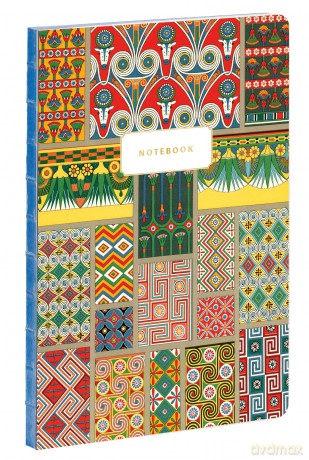 Ancient Egypt Patterns - Albert Racinet: A5 Notebook - Albert Racinet [KALENDARZ]