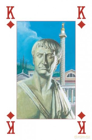 Ancient Rome Playing Cards: 1 deck of 54 playing cards - Severino Baraldi [KSIĄŻKA]
