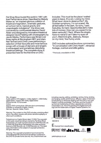 Pet Shop Boys: Performance [DVD]