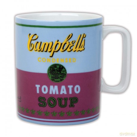 Andy Warhol Campbell`s Soup Red Violet Mug: Cambells Soup Mug - red violet - Andy Warhol [KALENDARZ]