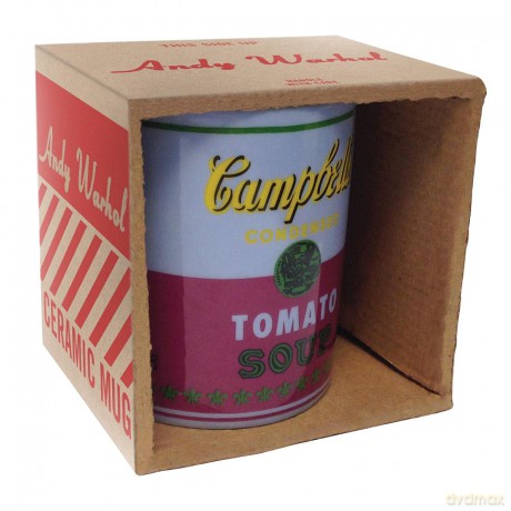 Andy Warhol Campbell`s Soup Red Violet Mug: Cambells Soup Mug - red violet - Andy Warhol [KALENDARZ]