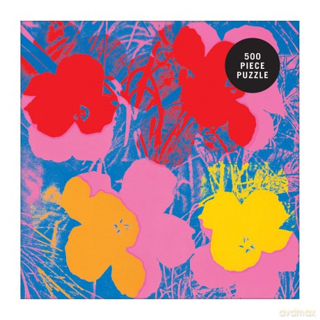 Andy Warhol Flowers 500 Piece Puzzle - Sarah McMenemy [KALENDARZ]