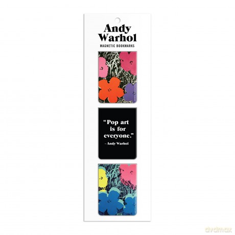 Andy Warhol Flowers Magnetic Bookmarks - Galison [KSIĄŻKA]