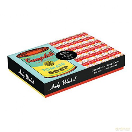 Andy Warhol Soup Can 2-sided 500 Piece Puzzle - Galison [PUZZLE]