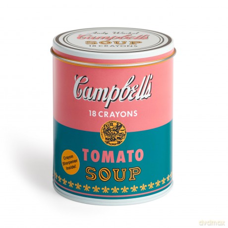 Andy Warhol Soup Can Crayons + Sharpener - Andy Warhol Foundation For The Visual Arts [KSIĄŻKA]