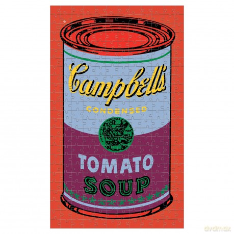 Andy Warhol Soup Can Red Violet 300 Piece Puzzle - Mudpuppy [PUZZLE]