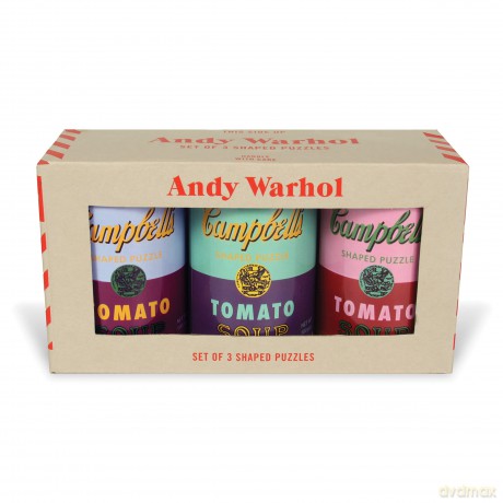 Andy Warhol Soup Cans Set of 3 Shaped Puzzles in Tins - Andy Warhol [KSIĄŻKA]