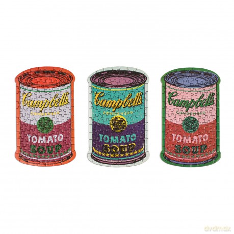 Andy Warhol Soup Cans Set of 3 Shaped Puzzles in Tins - Andy Warhol [KSIĄŻKA]