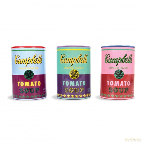 Andy Warhol Soup Cans Set of 3 Shaped Puzzles in Tins - Andy Warhol [KSIĄŻKA]
