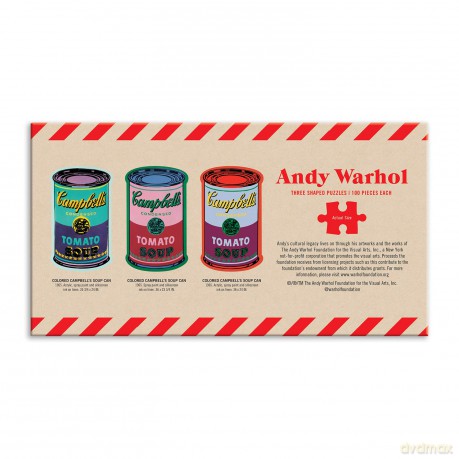 Andy Warhol Soup Cans Set of 3 Shaped Puzzles in Tins - Andy Warhol [KSIĄŻKA]