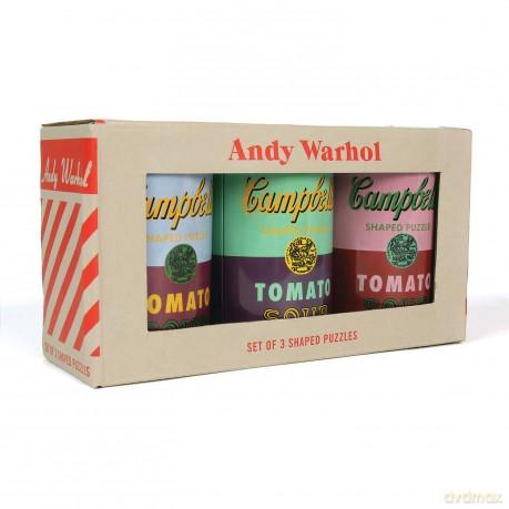 Andy Warhol Soup Cans Set of 3 Shaped Puzzles in Tins - Andy Warhol [KSIĄŻKA]