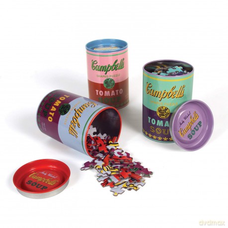 Andy Warhol Soup Cans Set of 3 Shaped Puzzles in Tins - Andy Warhol [KSIĄŻKA]