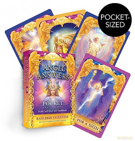 Angel Answers Pocket Oracle Cards: A 44-Card Deck and Guidebook - Radleigh Valentine [KSIĄŻKA]