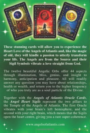 Angel Heart Sigils Card Deck: Mystical Symbols from the Angels of Atlantis: 44 Full Colour Cards - Stewart Pearce [KSIĄŻKA]